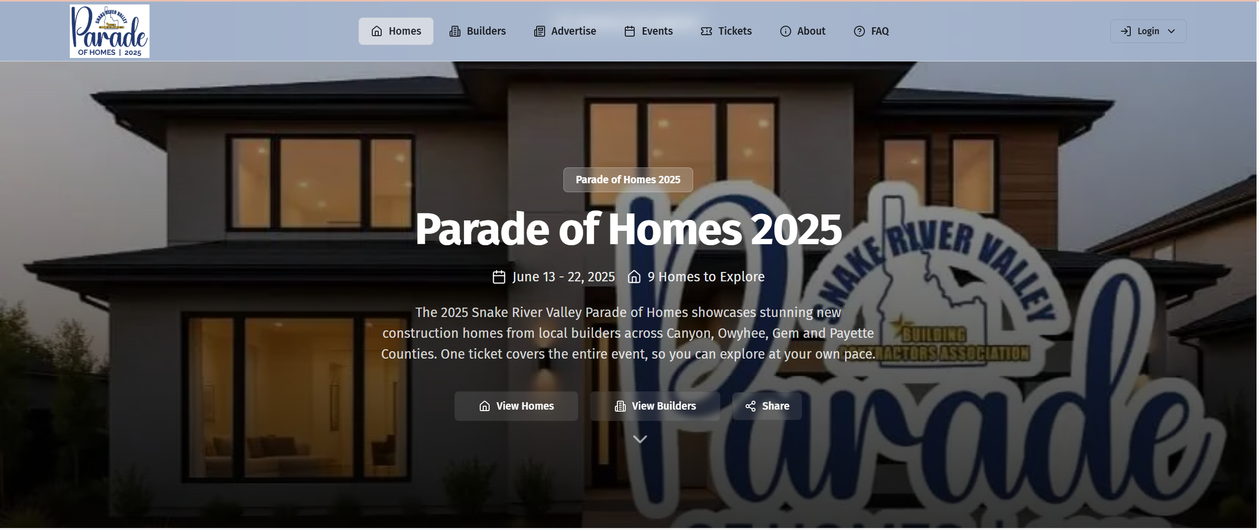 SRVBCA Parade of Homes 2025 - Snake River Valley